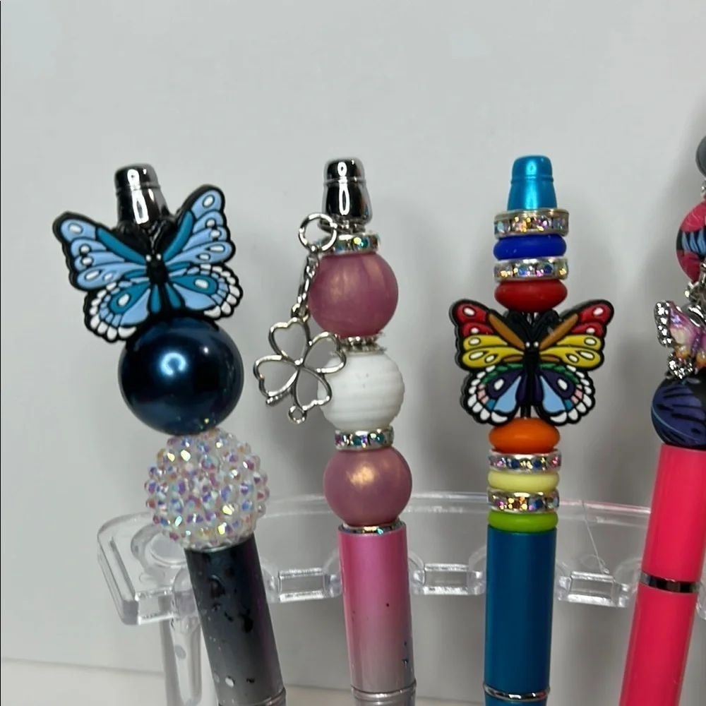 Office Pens with Butterfly Embellishments